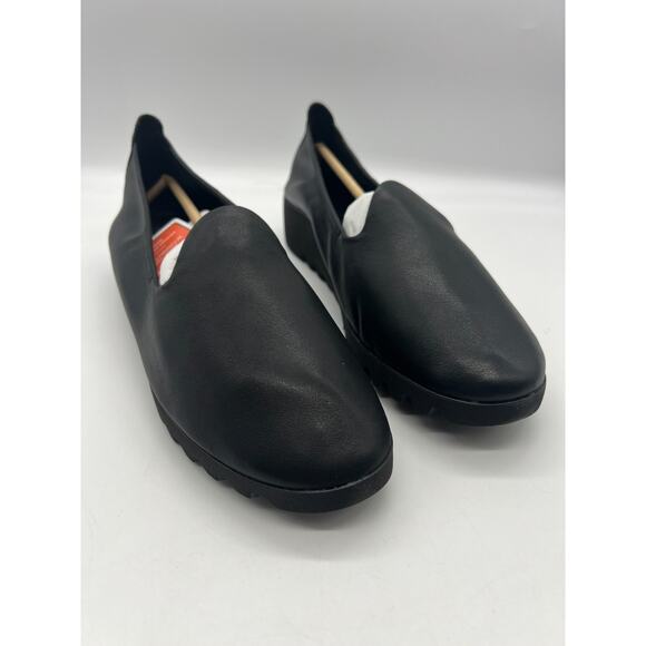 Aetrex Liz Arch Support Slip-On Shoe Size EU38 ( 7.5-8 )Women's Black Leather - Picture 1 of 8